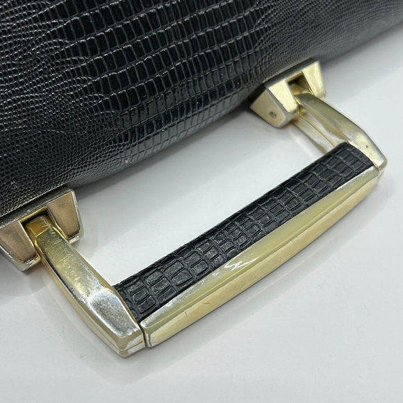 Vintage 80s Faux Croc Embossed Purse - Picture 4 of 10